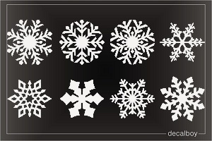 Crystal Snowflakes Decal