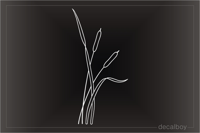 Dancing Cattails Decal