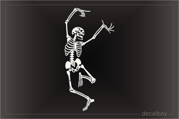 Dancing Skeleton Decal