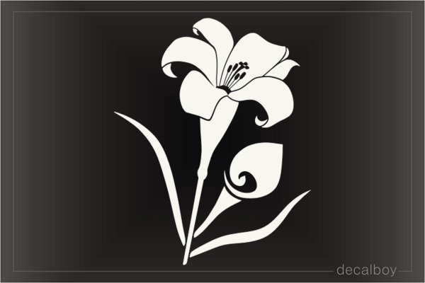 Daylily Flower Decal