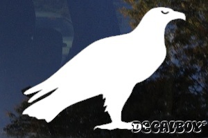 Eagle Standing Window Decal