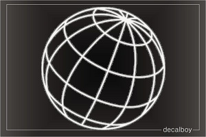 Earth Globe Symbol Decal
