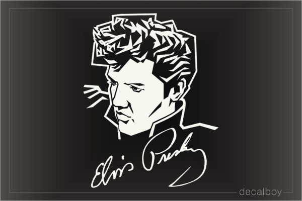 Elvis Signature Decal