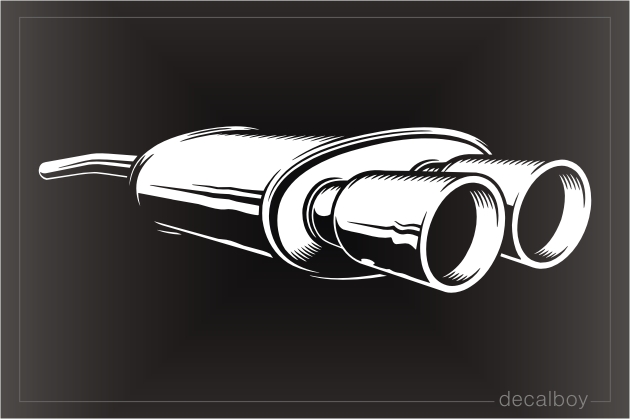 Exhaust Pipes Decal