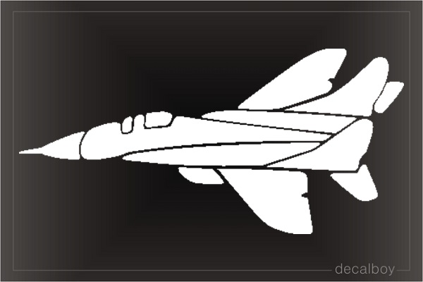 Fighter Plane Car Decal