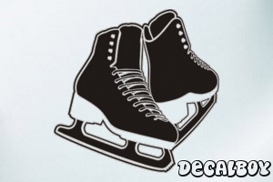 Figure Ice Skates Decal