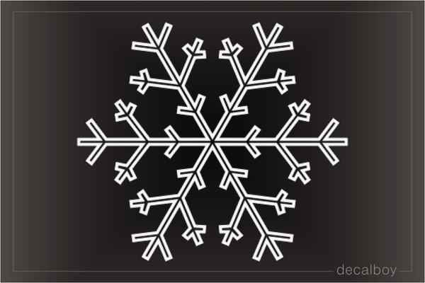 Fine Snowflake Decal