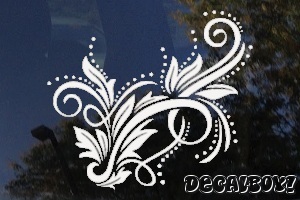 Floral Tribal Leafs Decal