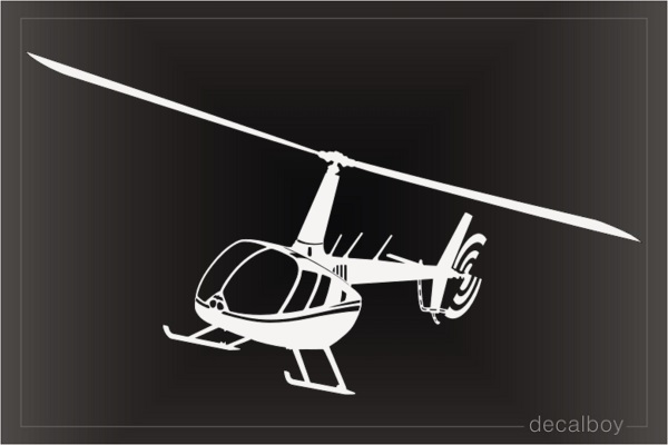 Flying Robinson Helicopter Decal