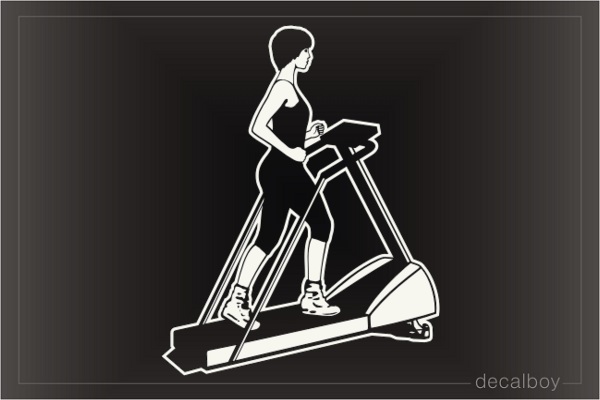 Gym Training Device Treadmill Car Decal