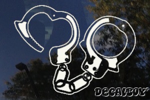 Handcuffs Car Decal