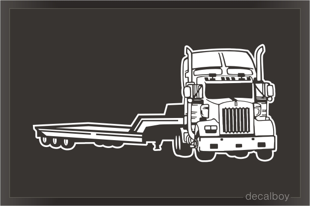 Heavy Duty Flatbed Truck Decal