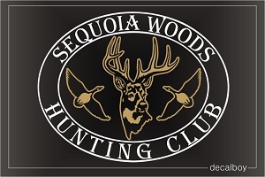 Hunting Club Logo Car Decal
