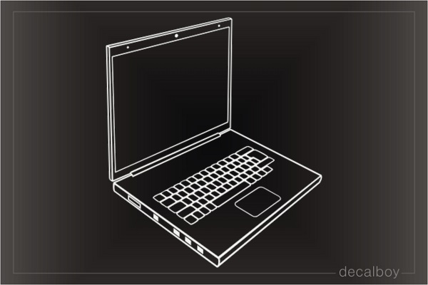 Laptop Notebook Computer Car Decal