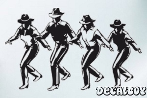 Line Dancers Decal