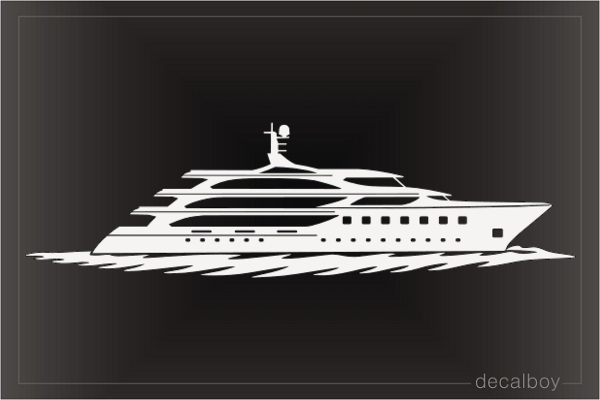 Luxury Yacht Superyacht Decal