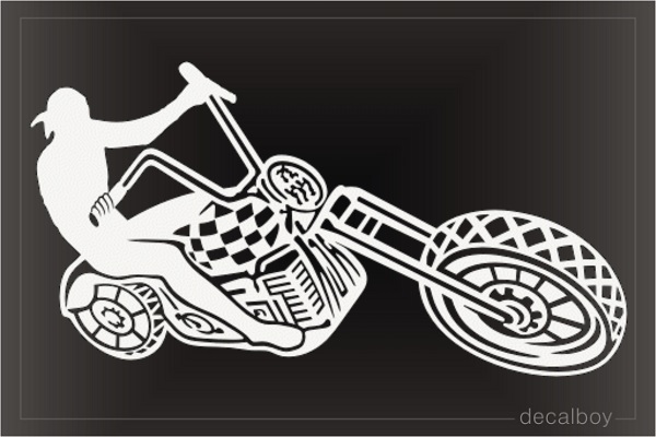 Motorcycle Chopper Decal