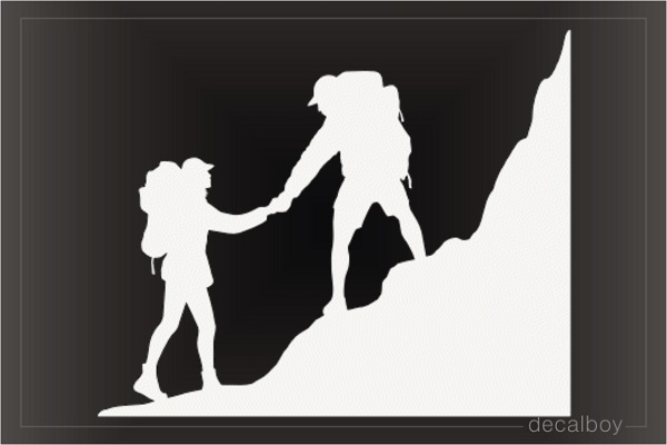Mountain Climbers Sports Decal