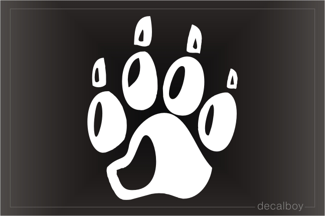 Panther Paws Window Decal