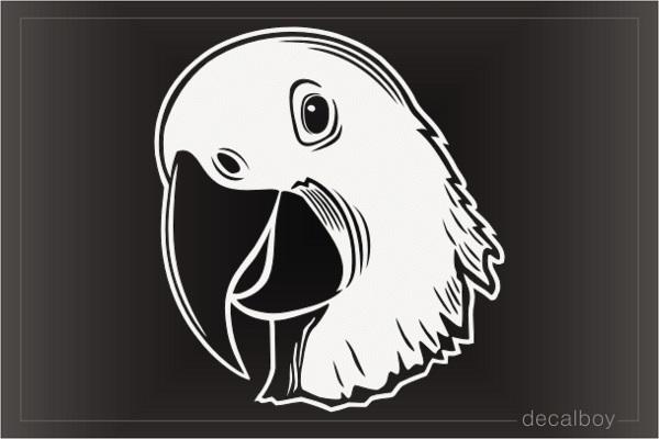Parrot Face Decal