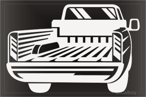 Pickup Car Back View Decal