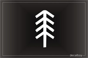 Pine Tree Icon Decal