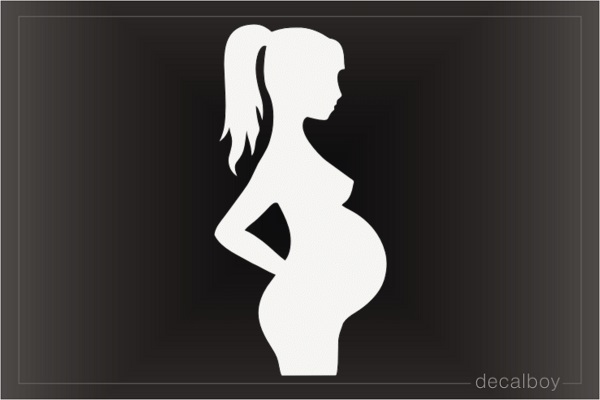 Pregnant Decal