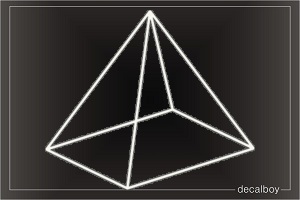 Pyramid Shapes Outline Decal