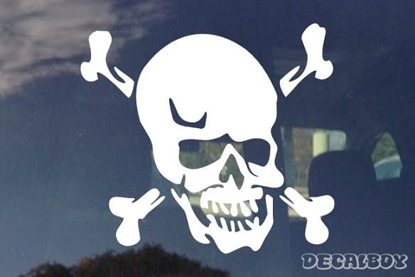 Skull 5520 Car Window Decal