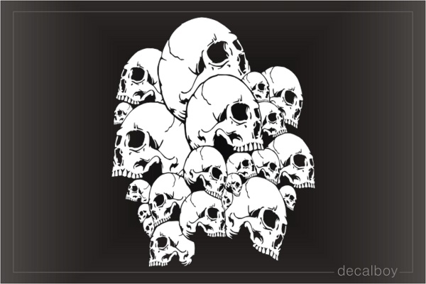 Skulls Pile Decal