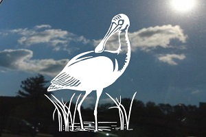 Spoonbill Bird Window Decal