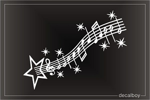 Starborn Music Notes Decal