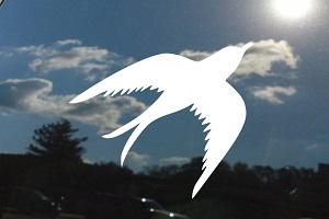 Swallow Silhouette Window Decal