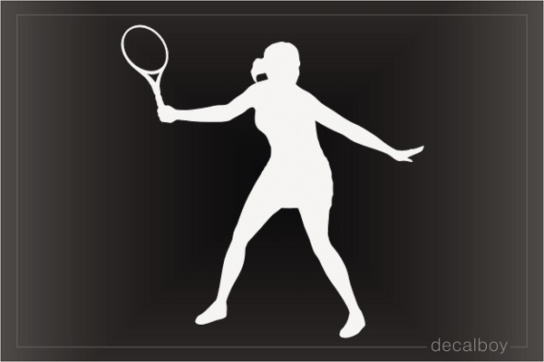 Tennis Girl Decal
