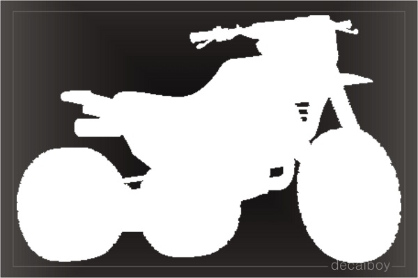 Three Wheeler Motorcycle Bike Car Decal