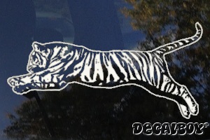 Tiger Jump Window Decal