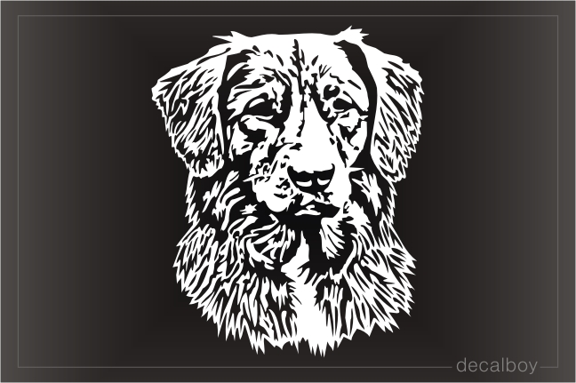 Toller Dog Window Decal