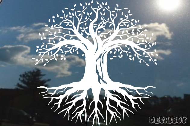 Tree With Roots Decal