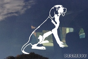Treeing Walker Coonhound Dog Car Decal