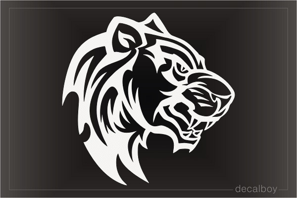 Tribal Panther Leopard Face Decal