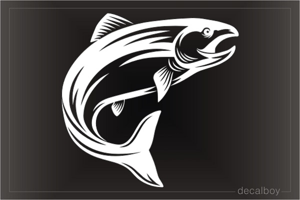 Tribal Salmon Fish Decal