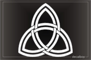 Trinity Triquetra Sign Symbol Tattoo Window Decal