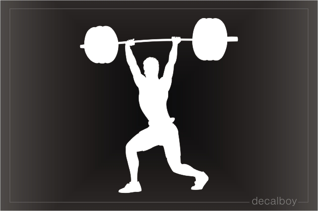 Weight Lifting Sport Heavy Athletics Window Decal