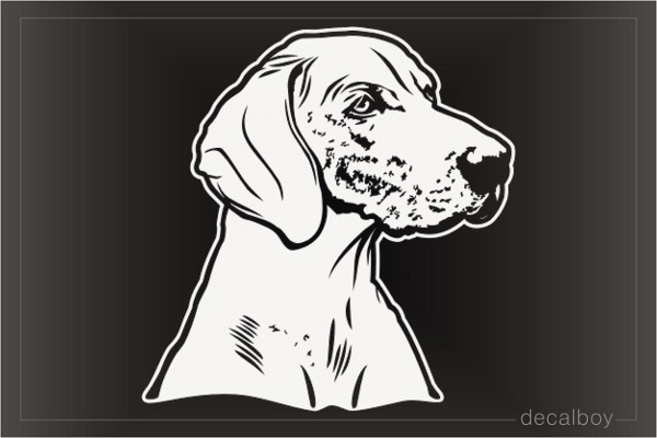 Weimaraner Dog Face Decal