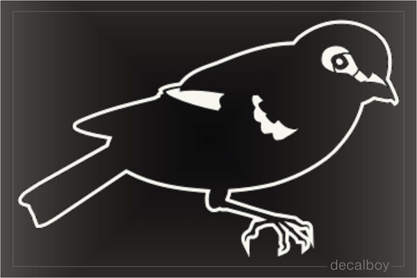 Willow Goldfinch Window Decal