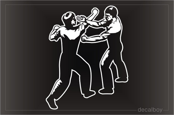Wing Chun Kung Fu Martial Art Window Decal