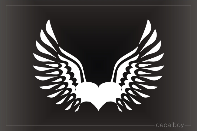 Winged Heart Decal