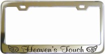 Heavens Touch Chrome License Frame