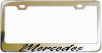 Mercedes Script License Frame