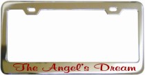 The Angels Dream Chrome License Frame